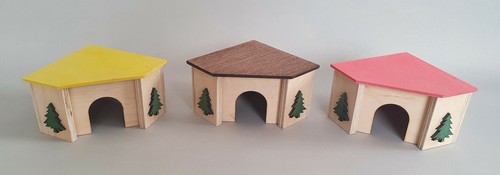 Wooden mice corner house - wooden,