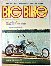 BIG BIKE JANUARY 1972 MAGAZINE
