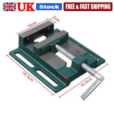 Heavy Duty Vice Vise Drill Press Machine Work Bench Pillar Clamp Jaw 4in UK