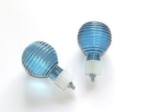 Finials curtain rail ends blue - curtain,