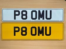 P8 OMU Cherished Private Number plate PROM U Limo Business Christmas Gift