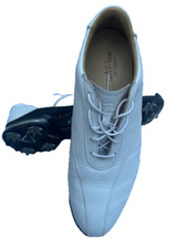 Adidas Adipure TP 2.0 Leather Golf Shoes White UK 10.5 Ex Pro Shop Demo Mint VGC