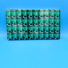 Beautiful emerald mahjong tile - emerald,