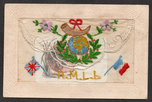 Postcard regimental silk - postcard,