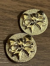 Gold Christmas Bow Shank