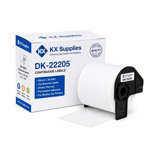 Continuous thermal labels fits - labels,