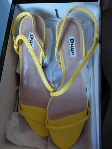Dune yellow sandel shoes - yellow, sandel/shoes