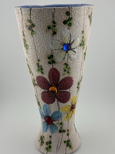 Handmade textured ceramic vase - ceramic,
