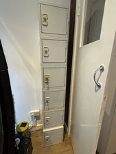 Grey Metal lockers with Keys 30cm x 30cm x 30cm