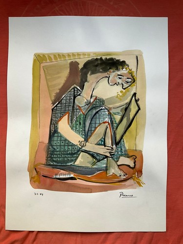 Picasso painting drawing - -,