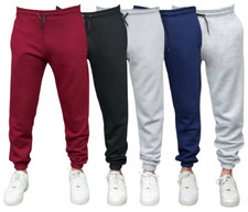 New Mens Fleece Jogging Cuffed