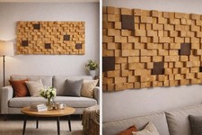 Large 3D Wall Art Panel Modern