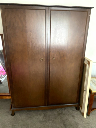Dark brown wood - wood, freestanding
