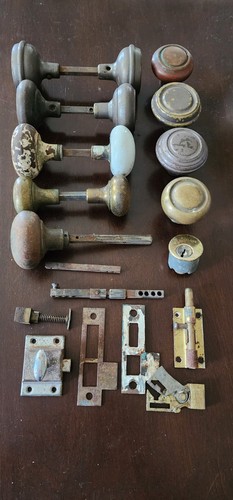 Lot vintage door knobs - vintage, &