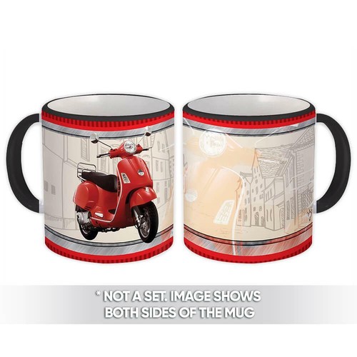 Gift mug red vespa - gift, :