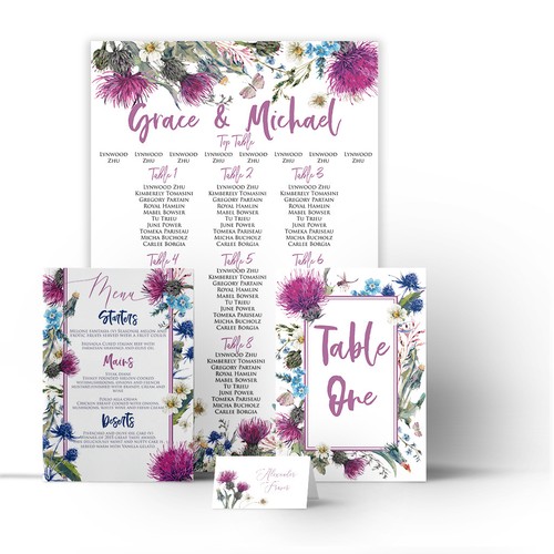Wildflower thistle wedding - wildflower,