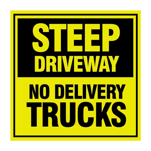 Square plus steep driveway - plus,