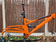 Orange Stage Evo 29er 120mm frame only, medium Cane Creek Shock, Hope Headset