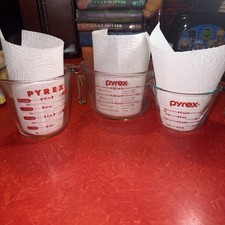 3 Vintage PYREX 532 516 508