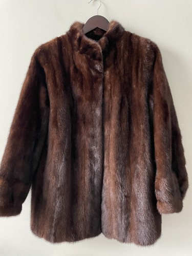 Ladies mahogany mink 80s - mink,