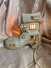 Vintage Night Light Boot Lamp  Bedroom Nursery Shelf Pottery Halifax
