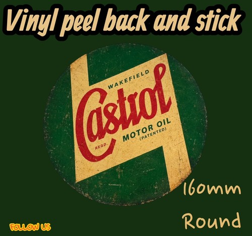 Castrol motor oil round - castrol,