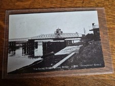 SUTTON BRIDGE LINCOLNSHIRE RAILWAY SWING BRIDGE Postcard