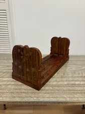 Vintage Wooden Brass Inlaid