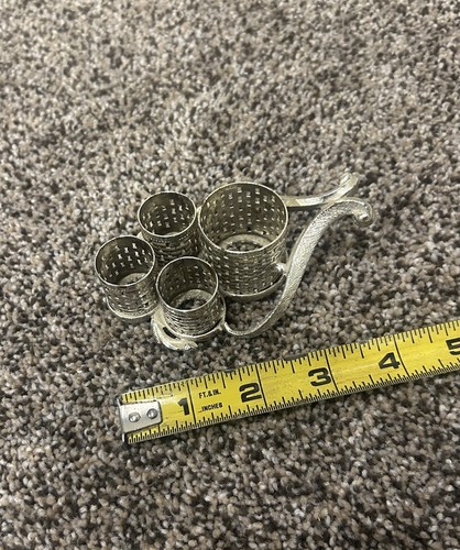 Vintage silver toned vanity - silver,