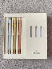 New in Box Authentic ROLEX CARAN D'ACHE Ball pen Ballpoint Pen Sets Set of 3
