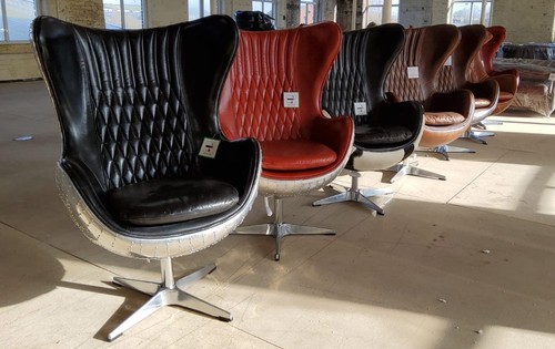 Egg aluminium chair real - egg,