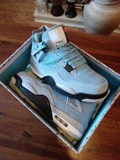 Air Jordan 4 Retro SP I Blue Suede Leather 9.5 UK