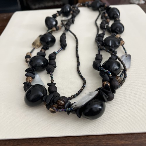 African necklace wooden beads - necklace,