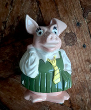 1980s Natwest Wade Collaboration Ceramic Sister Pig Annabel Piggy Bank Figurine
