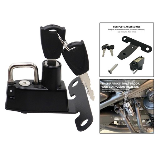 Motorcycle helmet lock anti - helmet,