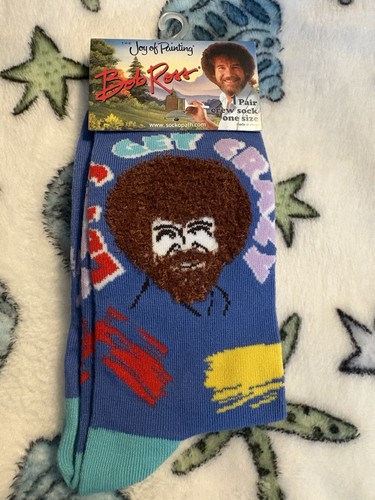 Pair bob ross socks - pair, joy