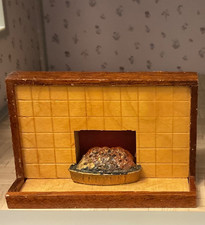 Vintage Lundby Barton, Caroline's Home  Wooden Fireplace 1:16 1970's