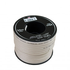 30m Reel QED Micro White