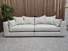 Designer Label Lincoln Extra Large Split Sofa In Neutral RRP-£2149 