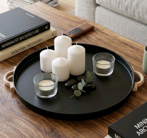 Black meta roundl - black, serving