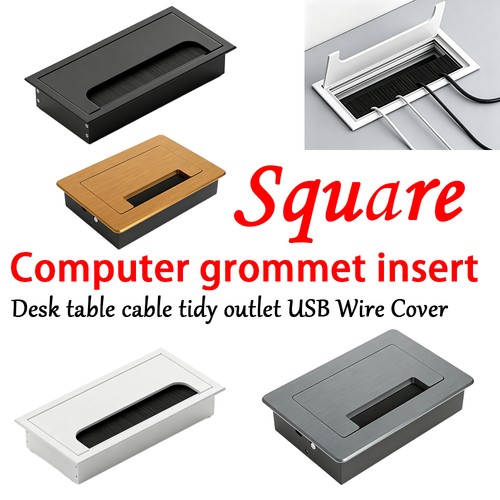 Computer grommet insert - , square