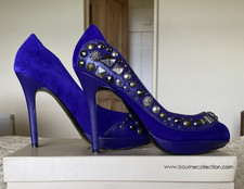 BOURNE MAE IRIS SUEDE PEEP TOE