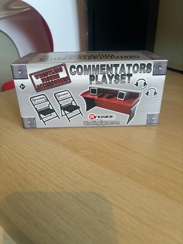 Wwe commentators playset - commentators, inc