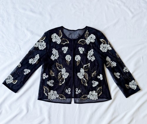 Sheer navy shrug cardigan - m&s,
