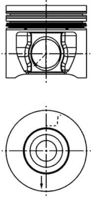 40830610 piston 5mm - piston, length