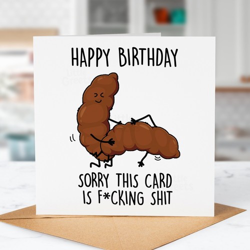 Funny birthday card f - card,