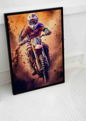Motocross motorbike jump - motocross,