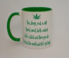 Sex Drugs Rock N Roll Mug Weed
