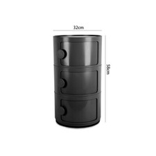 Round Chest of Drawers Cabinet