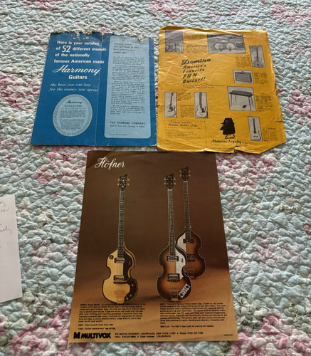 Harmony brochure hoffner bass - harmony,